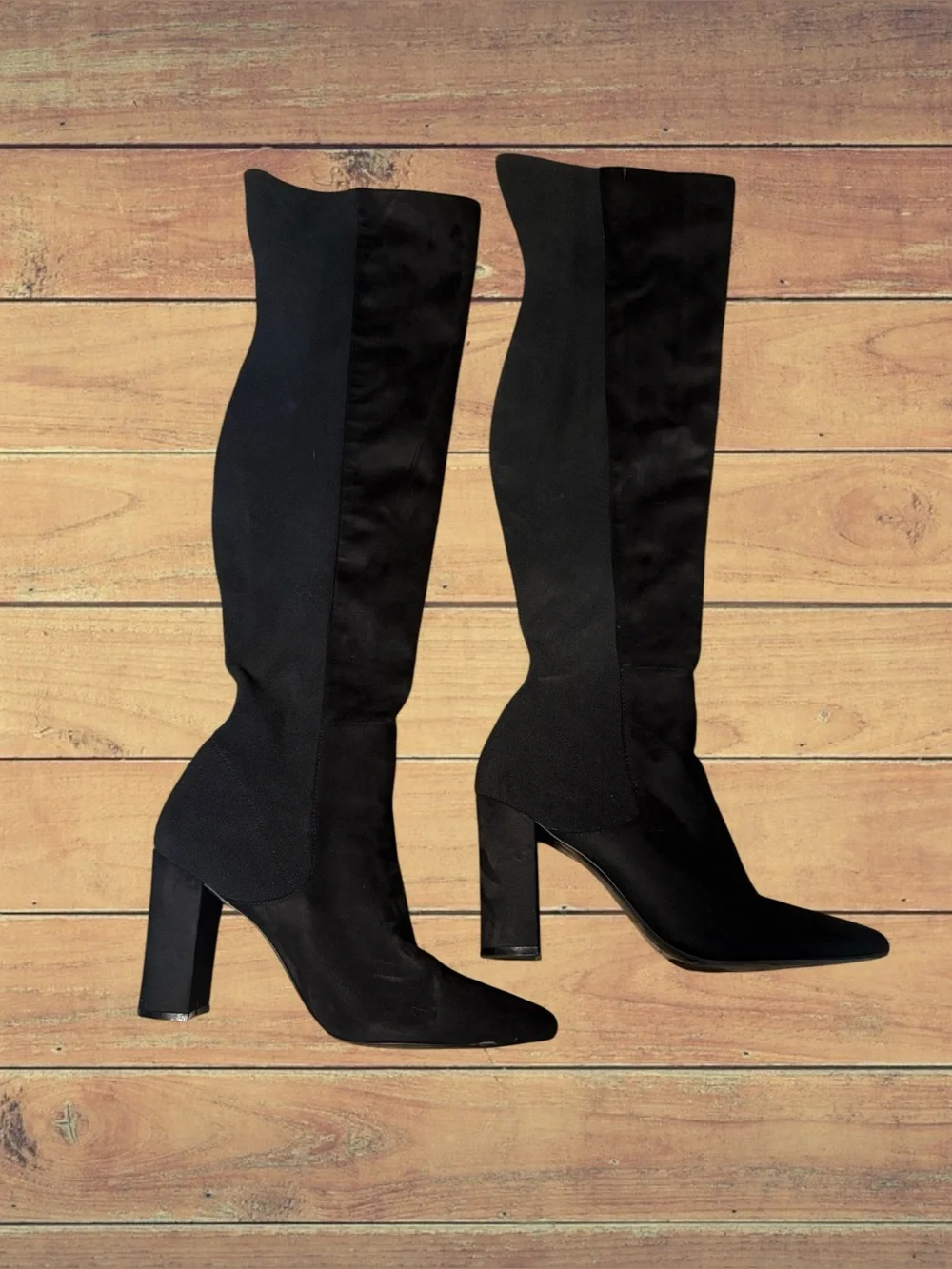 Forever 21 women’s over-the-knee stretch boots